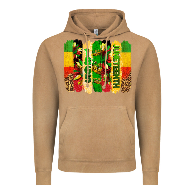 Juneteenth Brushstrokes Vintage Hoodie by BarkalooDesign | Teevron