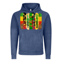 Vintage Denim juneteenth brushstrokes Vintage Hoodie - BarkalooDesign