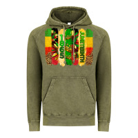 Vintage Olive juneteenth brushstrokes Vintage Hoodie - BarkalooDesign