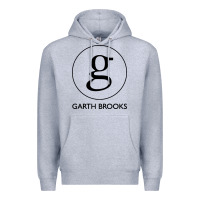 Heather Grey garth brooks Premium Hoodie - linhVisuals