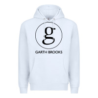 White garth brooks Premium Hoodie - linhVisuals