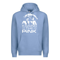 Colony Blue gift for men kissing the pink Premium Hoodie - linhVisuals