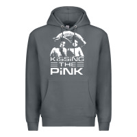 Rock gift for men kissing the pink Premium Hoodie - linhVisuals