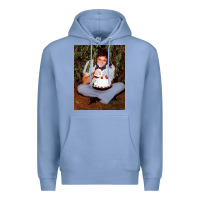 Colony Blue johnny cash eating cake in a bush Premium Hoodie - linhVisuals