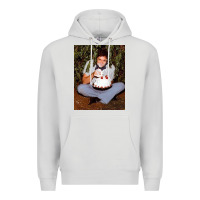 Dove Grey johnny cash eating cake in a bush Premium Hoodie - linhVisuals