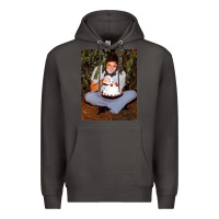 Smoke johnny cash eating cake in a bush Premium Hoodie - linhVisuals