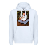 White johnny cash eating cake in a bush Premium Hoodie - linhVisuals