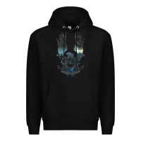 Black unsc Premium Hoodie - linhVisuals