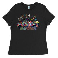 Black autism avareness Ladies Tee - SublimationCraftShop