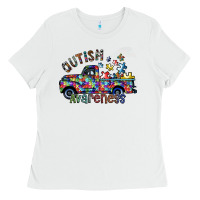 White autism avareness Ladies Tee - SublimationCraftShop
