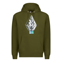 Army Green volcom Premium Hoodie - linhVisuals
