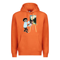 Carrot bob sloth Premium Hoodie - linhVisuals
