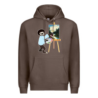 Coffee bob sloth Premium Hoodie - linhVisuals