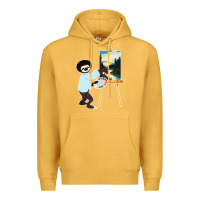 Mustard bob sloth Premium Hoodie - linhVisuals