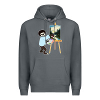 Rock bob sloth Premium Hoodie - linhVisuals