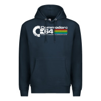 Navy #commodore 64 Premium Hoodie - linhVisuals
