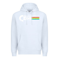 White #commodore 64 Premium Hoodie - linhVisuals
