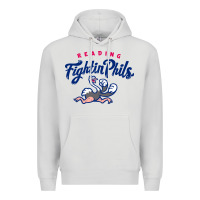 Dove Grey reading fightin phils Premium Hoodie - linhVisuals