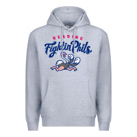 Heather Grey reading fightin phils Premium Hoodie - linhVisuals