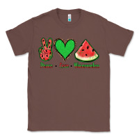Chestnut Peace Love Watermelon Classic Tee - Jasminsmagicworld