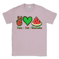 Lilac Peace Love Watermelon Classic Tee - Jasminsmagicworld