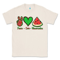 Natural Peace Love Watermelon Classic Tee - Jasminsmagicworld