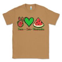 Toasted Coconut Peace Love Watermelon Classic Tee - Jasminsmagicworld