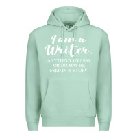 Seafoam i am a writer Premium Hoodie - linhVisuals