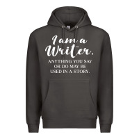 Smoke i am a writer Premium Hoodie - linhVisuals