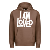 Chestnut i am loved Premium Hoodie - linhVisuals