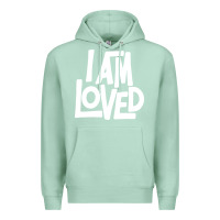 Seafoam i am loved Premium Hoodie - linhVisuals