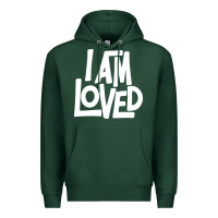 Sports Green i am loved Premium Hoodie - linhVisuals