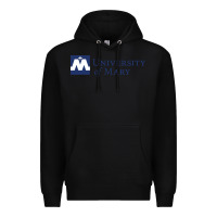 Black University of Mary, Apparel Premium Hoodie - linhVisuals