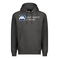Charcoal Heather University of Mary, Apparel Premium Hoodie - linhVisuals