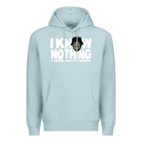 Blue Mist i know nothing Premium Hoodie - linhVisuals