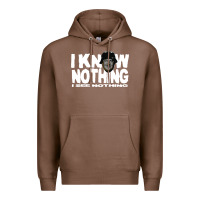 Chestnut i know nothing Premium Hoodie - linhVisuals