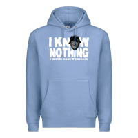 Colony Blue i know nothing Premium Hoodie - linhVisuals