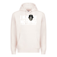 Pale Pink i know nothing Premium Hoodie - linhVisuals