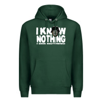 Sports Green i know nothing Premium Hoodie - linhVisuals