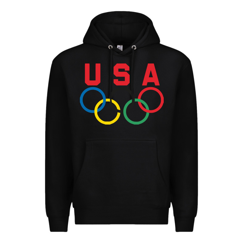 Olympic Rings Premium Hoodie by linhVisuals | Teevron