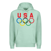 Seafoam OLYMPIC RINGS Premium Hoodie - linhVisuals
