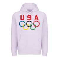 Lilac OLYMPIC RINGS Premium Hoodie - linhVisuals