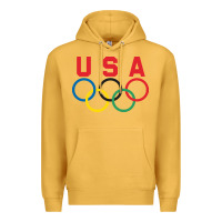 Mustard OLYMPIC RINGS Premium Hoodie - linhVisuals