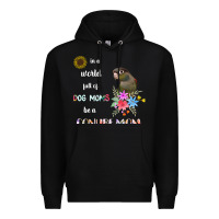 Black funny be a green cheek conure parrot bird mom mother sweatshirt Premium Hoodie - linhVisuals