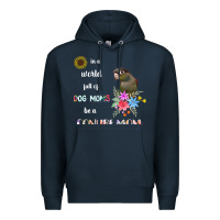 Navy funny be a green cheek conure parrot bird mom mother sweatshirt Premium Hoodie - linhVisuals
