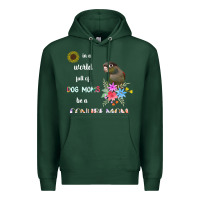 Sports Green funny be a green cheek conure parrot bird mom mother sweatshirt Premium Hoodie - linhVisuals