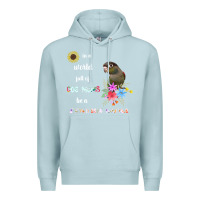 Blue Mist funny be a green cheek conure parrot bird mom mother sweatshirt Premium Hoodie - linhVisuals