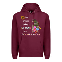 Burgundy funny be a green cheek conure parrot bird mom mother sweatshirt Premium Hoodie - linhVisuals