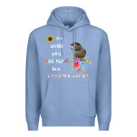 Colony Blue funny be a green cheek conure parrot bird mom mother sweatshirt Premium Hoodie - linhVisuals