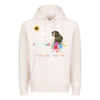 Pale Pink funny be a green cheek conure parrot bird mom mother sweatshirt Premium Hoodie - linhVisuals